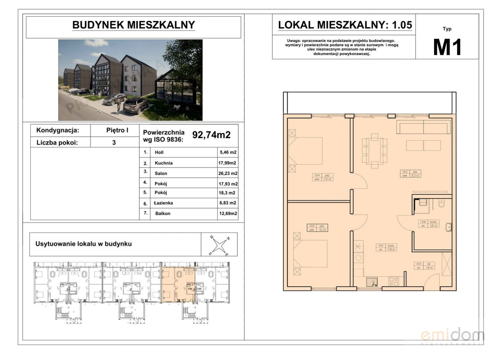 Mieszkanie Sprzedaż Bobolin Letniskowa