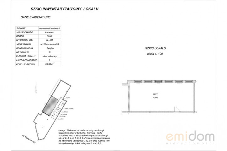 Lokal Wynajem Łomianki Warszawska 9