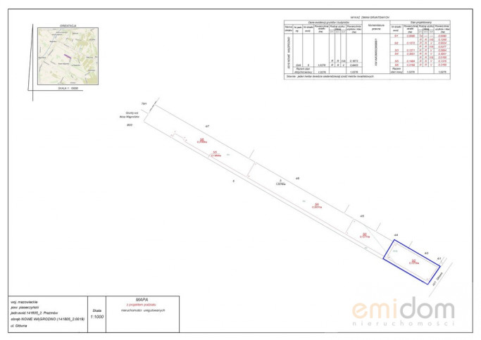 Działka Sprzedaż Nowe Wągrodno Główna 1